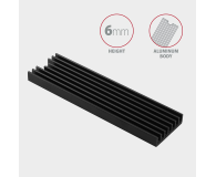 Axagon CLR-M2L6, aluminiowy pasywny radiator dla M.2 2280 SSD, 6 mm - 1353443 - zdjęcie 5
